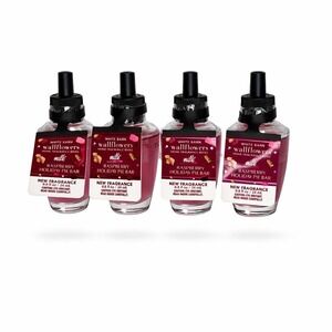 Bath & Body Works Wallflowers Raspberry Holiday Pie Bar Milk Bar 4-Pack Refills